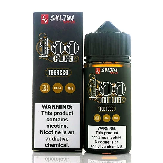 100 Club Tobacco – Shijin Vapor E-Juice (100 ml)