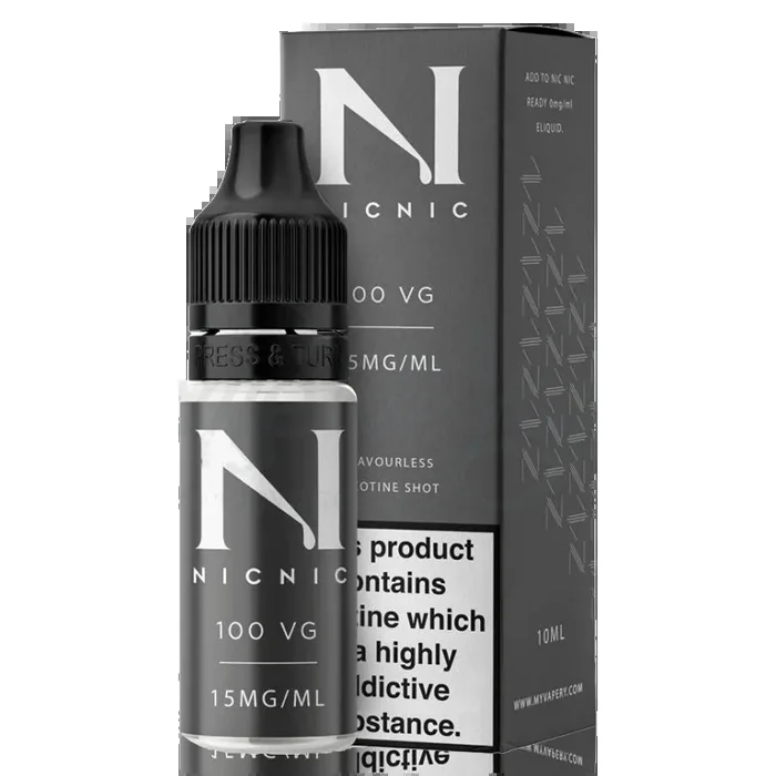 10ml Nicotine Shot by Nic Nic 100VG 15mg