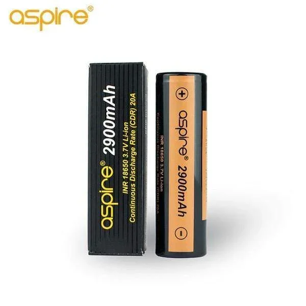 2 x Aspire 18650 – 2900mAh Li-ion Battery