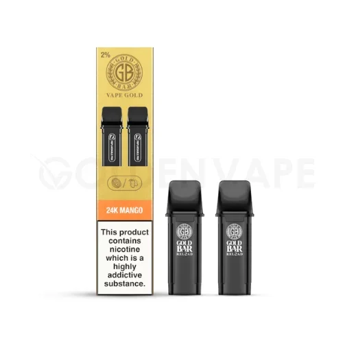 24k Mango Prefilled Pods By Gold Bar Reload