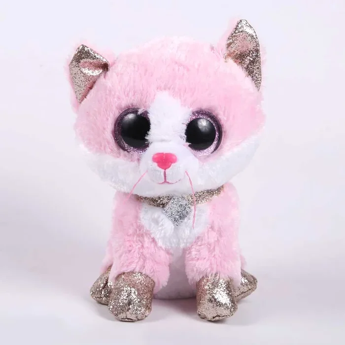 36489 BEANIE BOOS CAT FIONA PINK MED D
