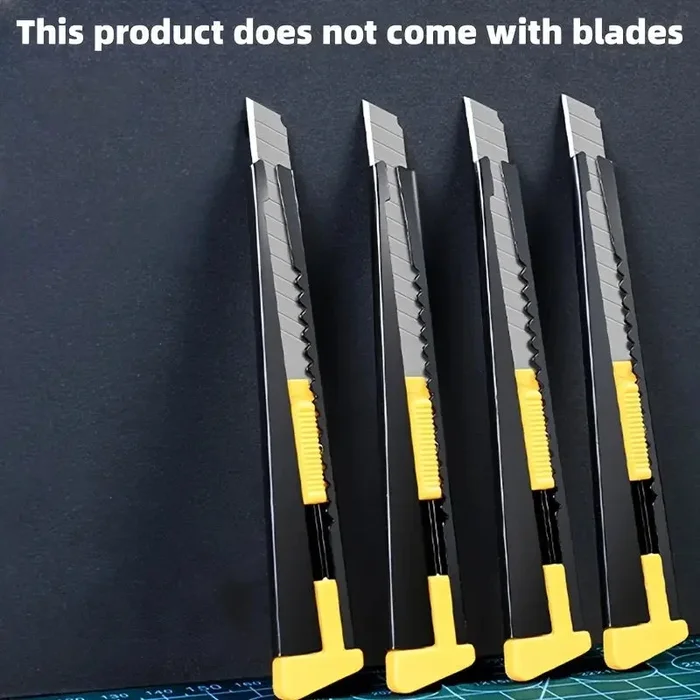 4pcs Stainless Steel Utility Knife Handles – Blades Not Included