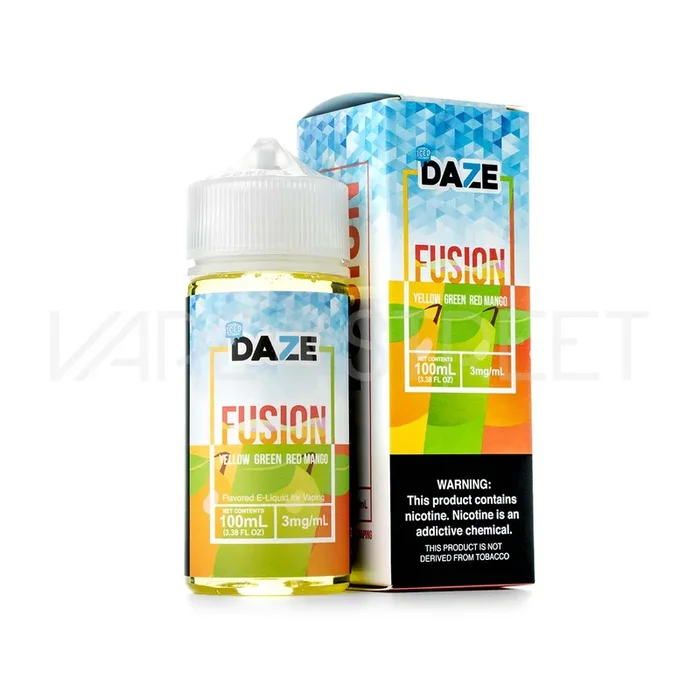 7 Daze Fusion Iced TFN Yellow Green Red Mango (100ml)