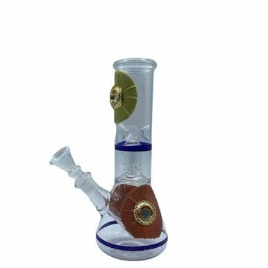 8″ Hand Painted Percolator Glass Bong