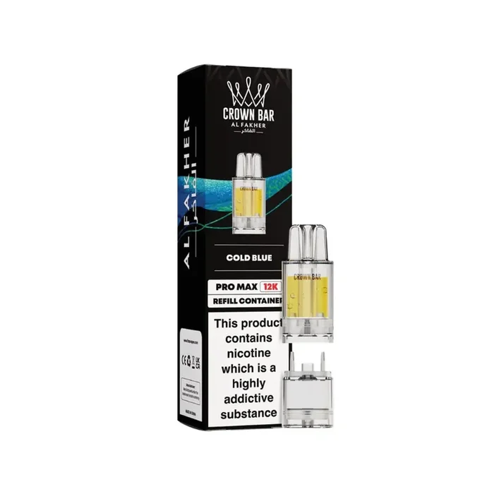 Al Fakher Crown Bar Pro Max 12K Cold Blue Refill Pods