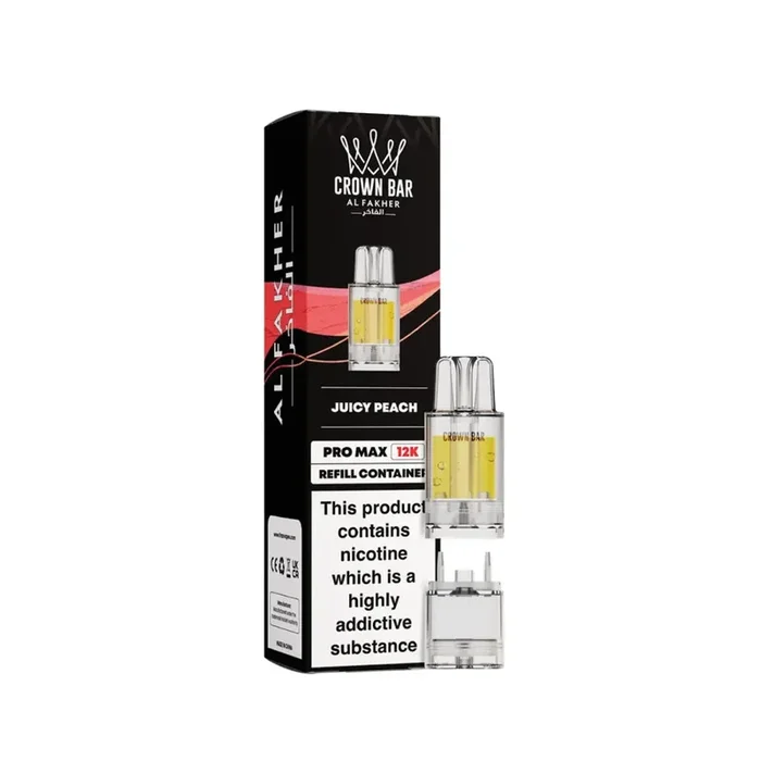 Al Fakher Crown Bar Pro Max 12K Juicy Peach Refill Pods