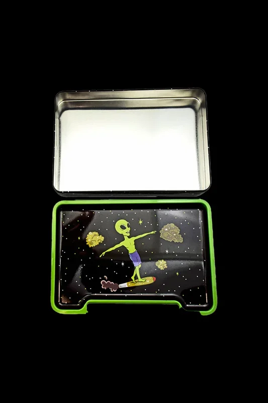 Alien Doobie Surfer Rolling Tray Box