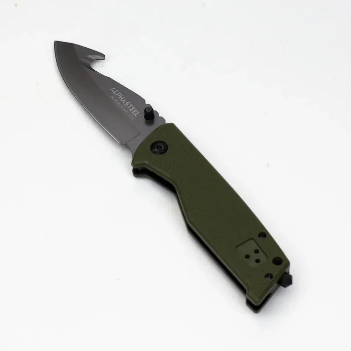 ALPHASTEEL – 8″ Hunting Knife – Military Fold