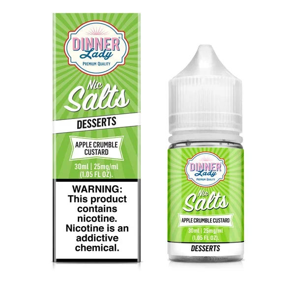 Apple Crumble Custard TFN Salt Nic E-Juice by Dinner Lady 30mL