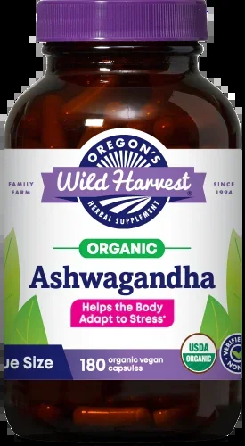 Ashwagandha 180 Organic Vegan Capsules
