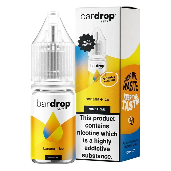 Banana Ice 10ml Nic Salt By Bar Drop Salts