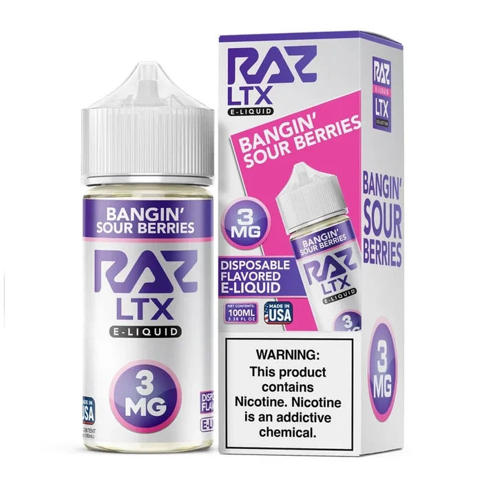 Bangin Sour Berries – Pod Juice x RAZ LTX – 100mL