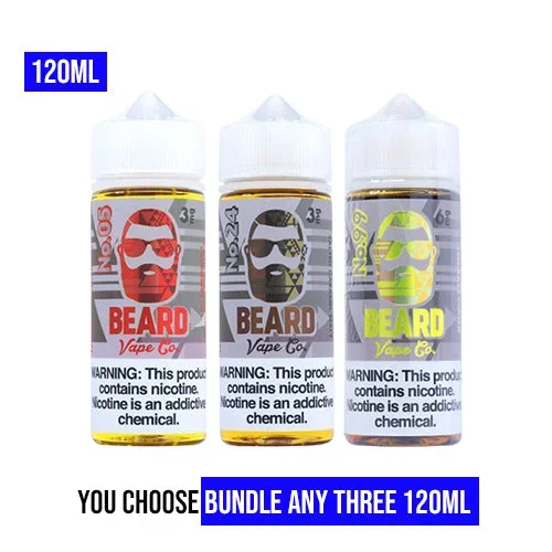 Beard Vape Co 120ml Pick 3 Bundle (360ml)