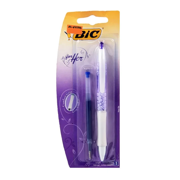 BIC BALL POINT FOR HER GEL BLUE 892322