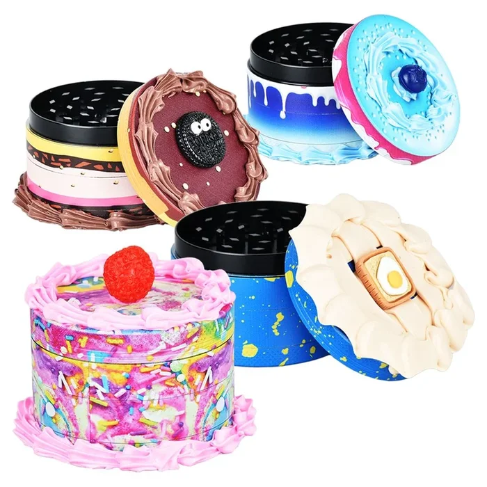Birthday Cake Grinder | 4pc | 2.5″