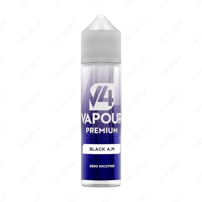 Black AM V4 Vapour 50ml Shortfill E-liquid