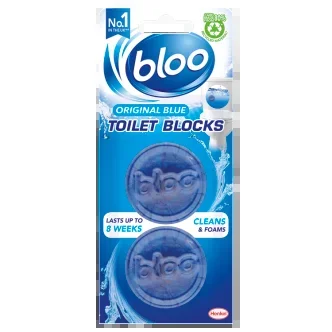 BLOO TOILET AIR FRESHNER ORIGINAL BLUE PLUS 2X38 GM