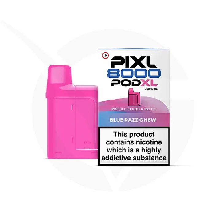 Blue Razz Chew Pixl 8000 Refill Pods