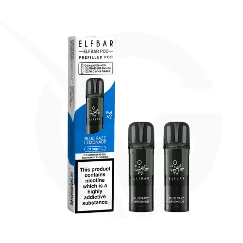 Blue Razz Lemonade Prefilled Pods By Elf Bar 600