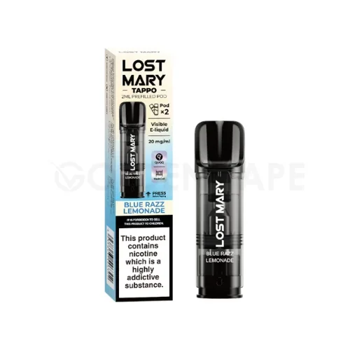 Blue Razz Lemonade Prefilled Pods by Lost Mary Tappo