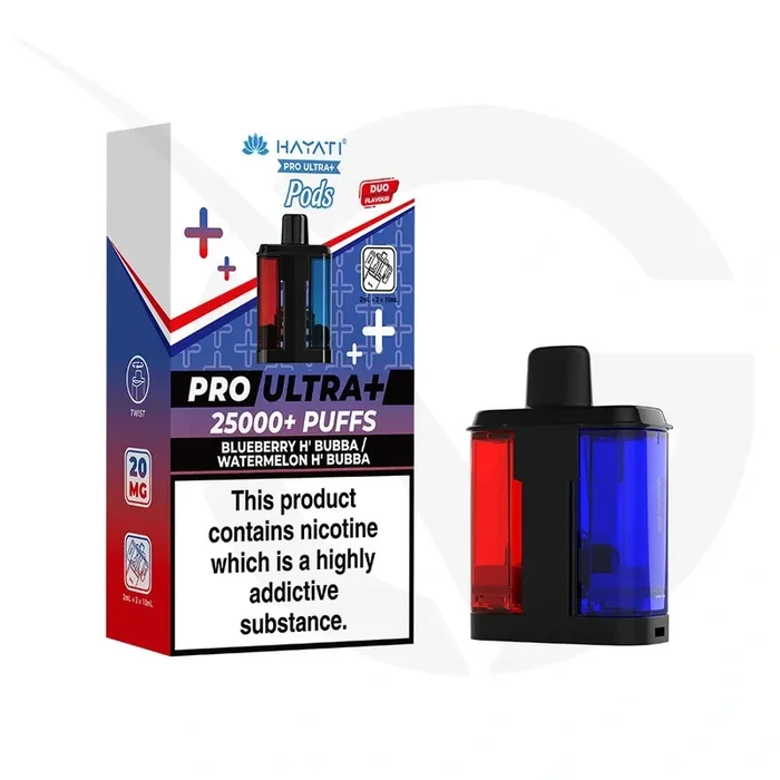 Blueberry H’Bubba & Watermelon H’Bubba Hayati Pro Ultra Plus 25000 Refill Pods