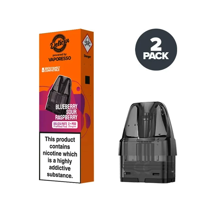 Blueberry Sour Raspberry Vaporesso Deliciu Mate Pre-filled Pods