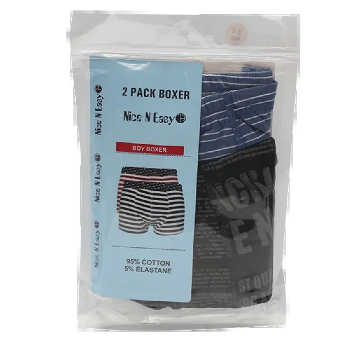 BOYS BOXER 2PC PACK NICE & EASY 3-4 YEAR HC-032