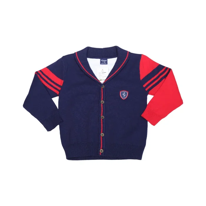 BOYS L/S CARDIGAN SWEATER IR T-7127 MW-21 4-5 YEAR