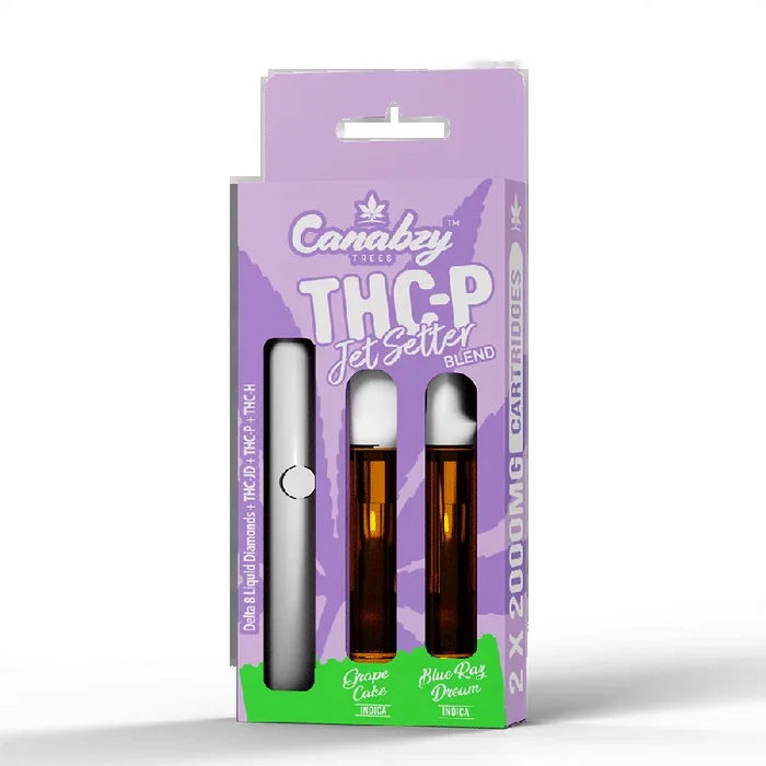 Canabzy Jet Setter Blend Cartridge W/Battery 2 x 2gm