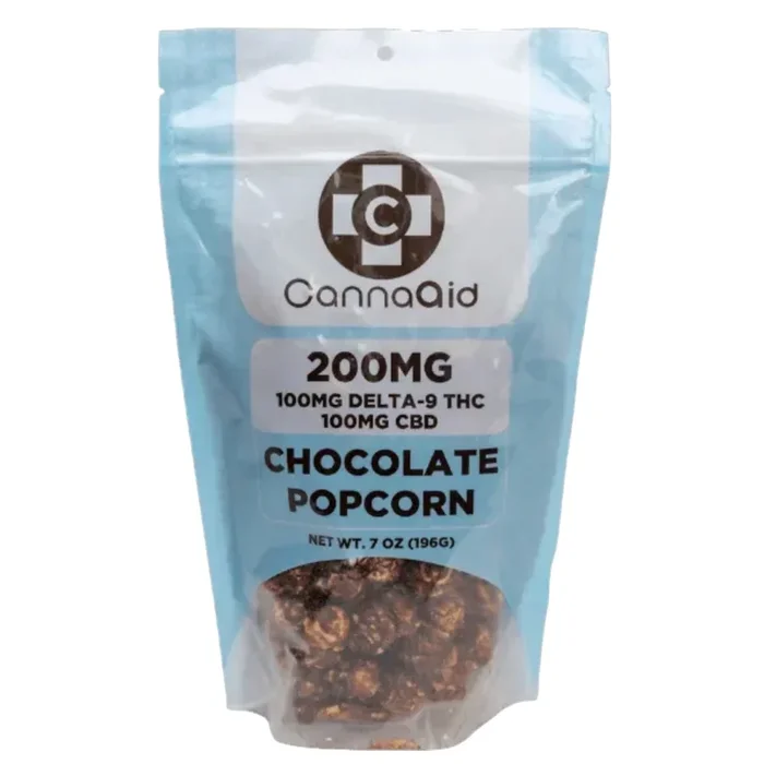 CannaAid Delta 9 + CBD Chocolate Popcorn – 200mg