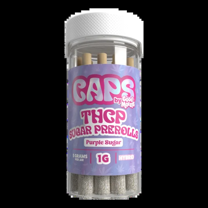 CAPS by Good Morels THCP Sugar 1g Pre-Rolls – 5 Count
