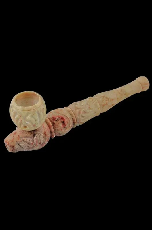 Carved Marble Stone Pipe