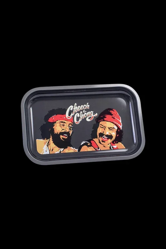 Cheech & Chong Metal Rolling Tray – Laughing Friends