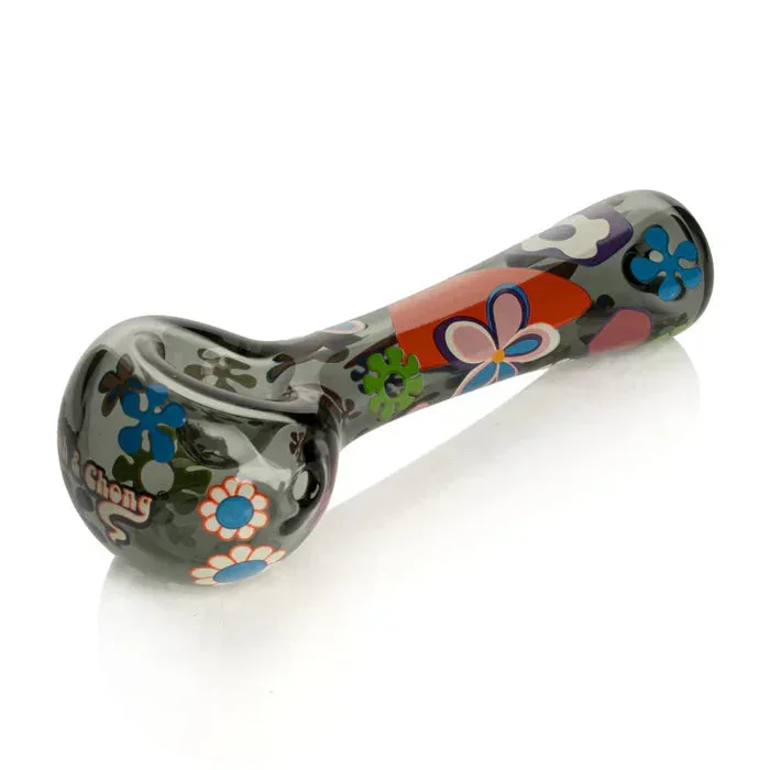 Cheech & Chong® Glass – 4.5″ Smoke Power To The Flower Spoon Hand Pipe