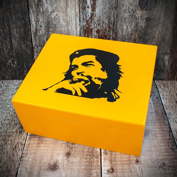 Cigar Humidor Che Guevara Yellow – 40 Cigar Capacity