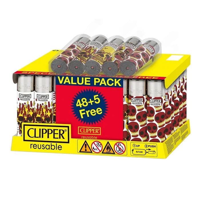 Clipper Lighter – Skull Fire