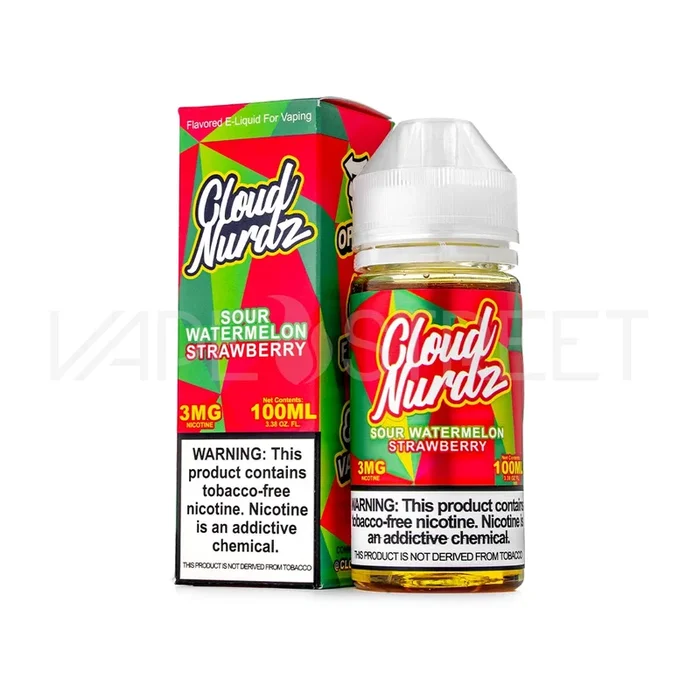 Cloud Nurdz TFN Sour Watermelon Strawberry (100ml)