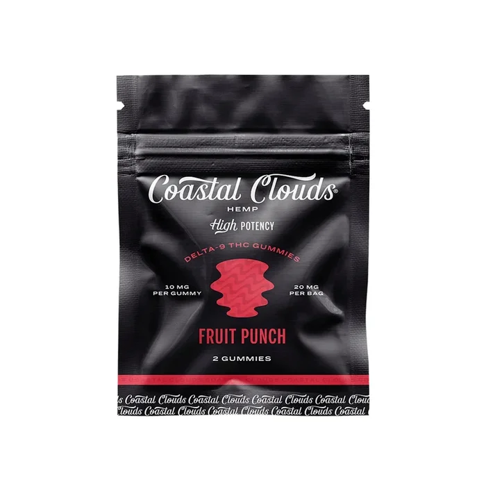 Coastal Clouds Delta 9 Fruit Punch Gummies – 2ct