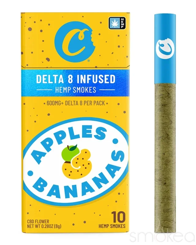 Cookies Delta 8 Hemp Smokes – Apples & Bananas (10-Pack)