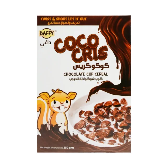 DAFFY COCO CRIS CHOCOLATE CUP CEREAL 250GM