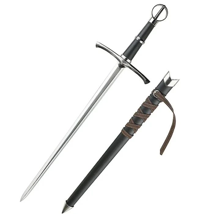 Defender – 23″ Medieval Style Back Circle Head Fantasy Sword