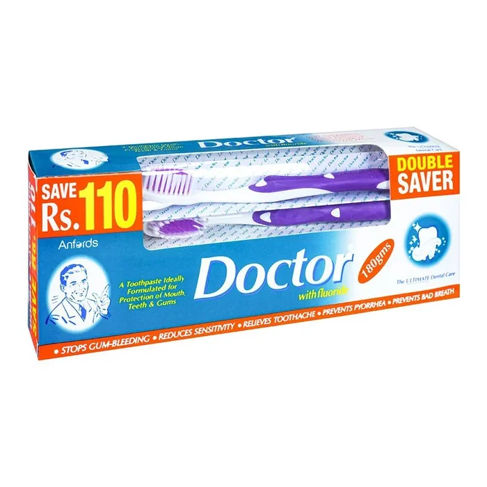 DOCTOR TOOTH PASTE WITH FLIORIDE DOUBLE SAVER 220 GM