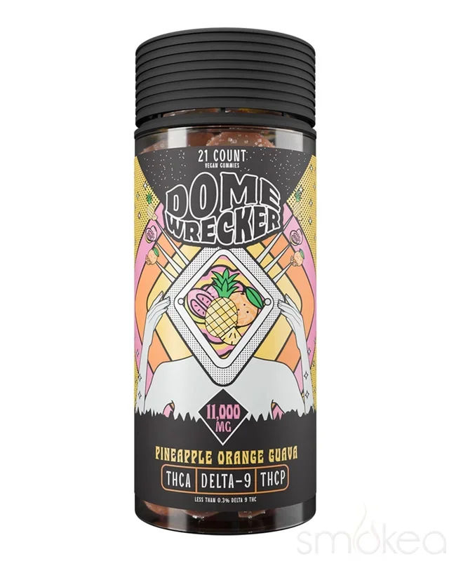 Dome Wrecker 11000mg Delta 9 + THCA Gummies – Pineapple Orange Guava