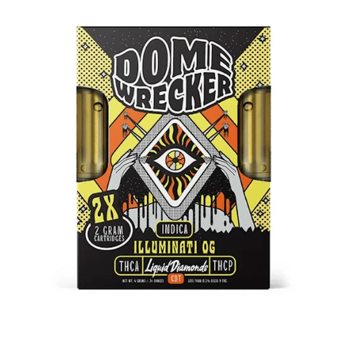 Dome Wrecker Illuminati OG THC-A Duo Cartridges – 4000mg
