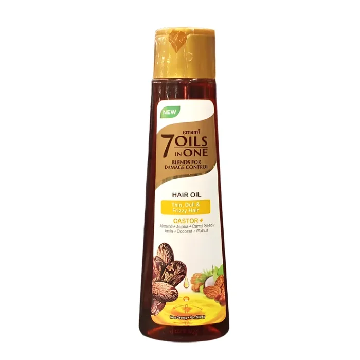 EMAMI HAIR OIL CASTOR PLUS 7IN1 DAMAGE CONTROL 200 ML