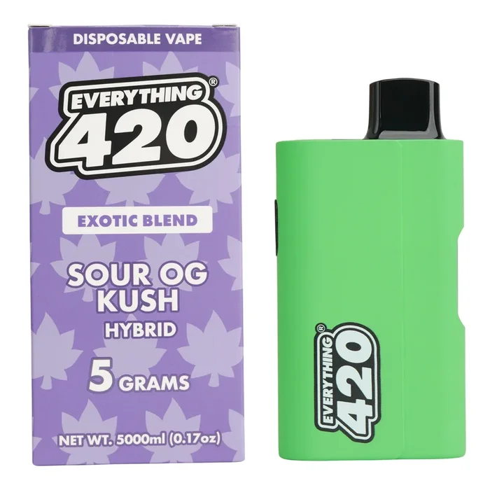 Everything 420 Sour OG Kush Exotic Blend Vaporizer – 5000mg