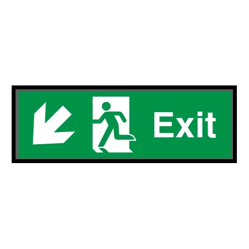Exit Symbol Arrow Angular Down Left