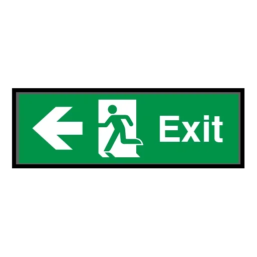 Exit Symbol Arrow Left