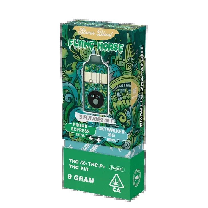 Flying Horse Stoner Blend 9gram Disposable | 1 Ct (THC IX+THC P+THC VIII)