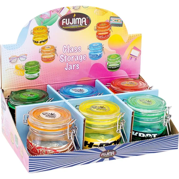 Fujima Dank Tank Glass Latch Lid Storage Jar – 150mL / 6ct